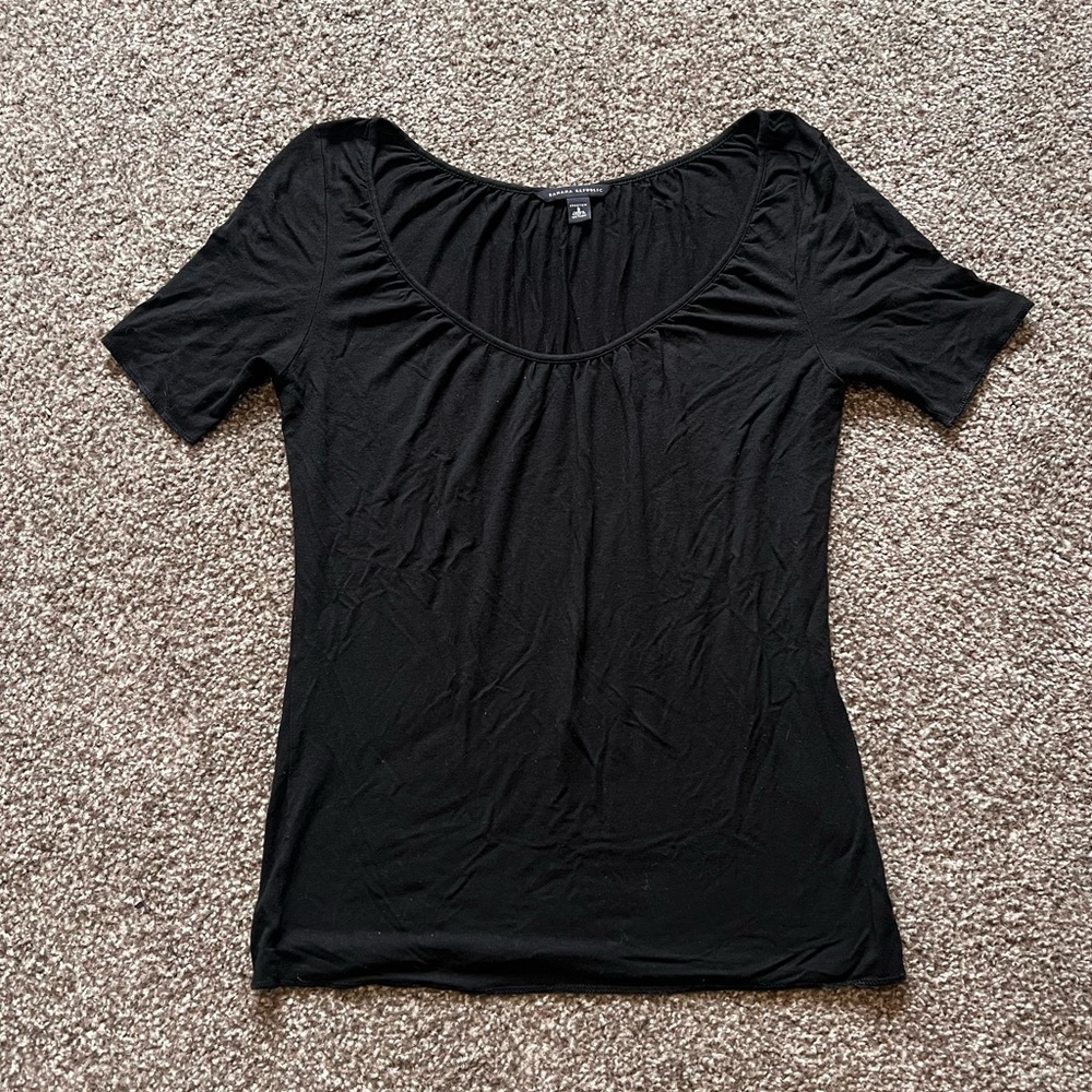 Loose Scoop Neck Tee